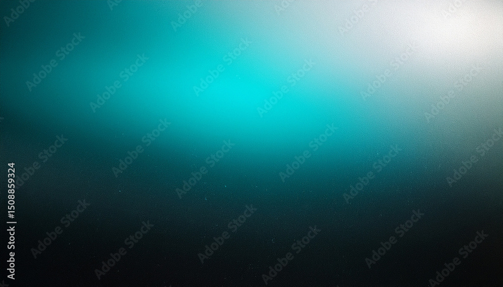Obraz premium dark grainy banner background white teal black color gradient abstract