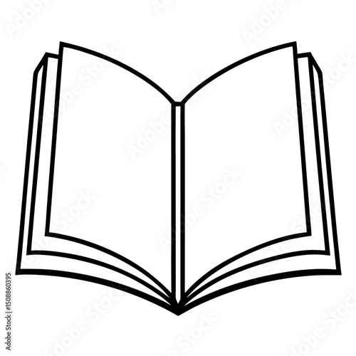 open book vector illustration