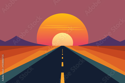 road to the desert