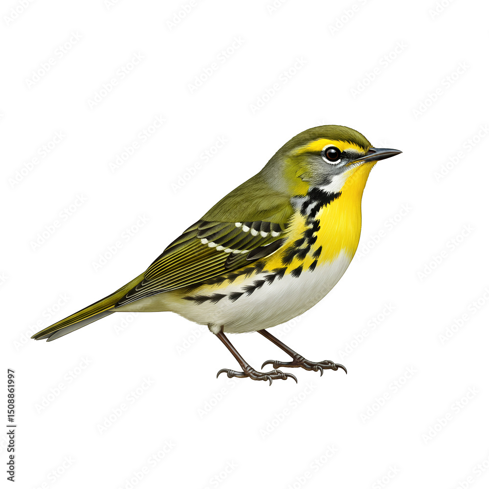 Obraz premium Yellow throated Vireo PNG