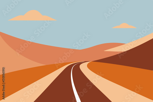 road to the desert