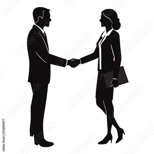 Business people handshake agreement deal success