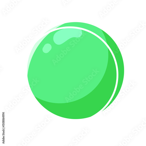 Green Neon shiny pearl illustration icon line vector 2d style