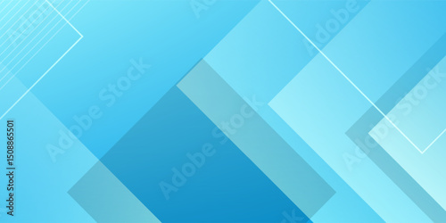 Abstract blue geometric gradient background design. Vector illustration