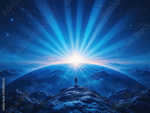 sunrise in the mountains