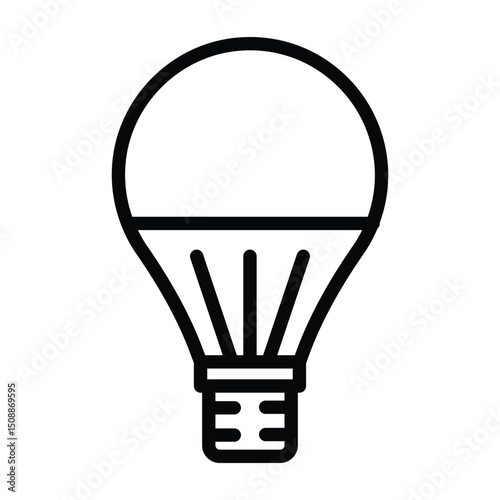 Led Bulb line icon , vector, pixel perfect, illustrator file 
