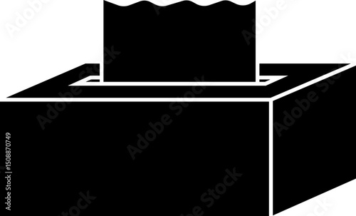 Tissue Paper. Cleaning, Hygiene Icon