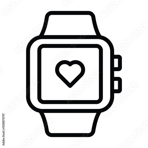 Smartwatch Pro line icon , vector, pixel perfect, illustrator file 
