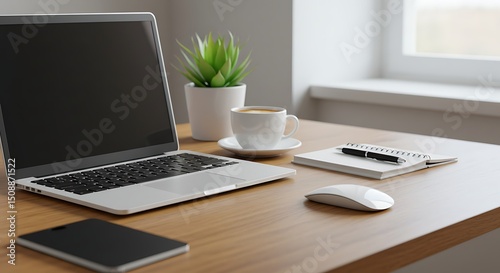 laptop on the table