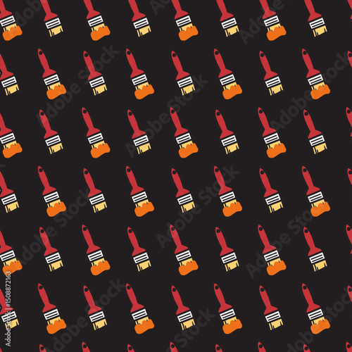 Brush Strokes Brushwork Basics Seamless Pattern. Perfect for artists or anyone with a creative streak, and brings a touch of artistic flair to any creation.