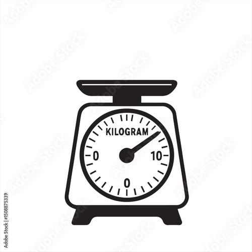 kitchen scales isolated on white