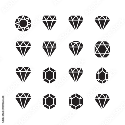 Collection of Black Diamond Shapes