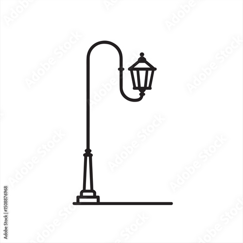 street lamp vector illustration