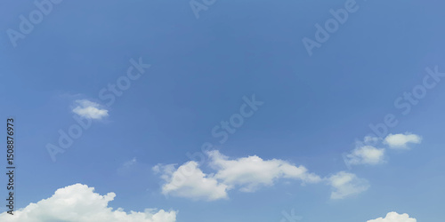 Abstract background with clouds smoke. Sky blue background. Abstract cloudscape watercolor background texture.	