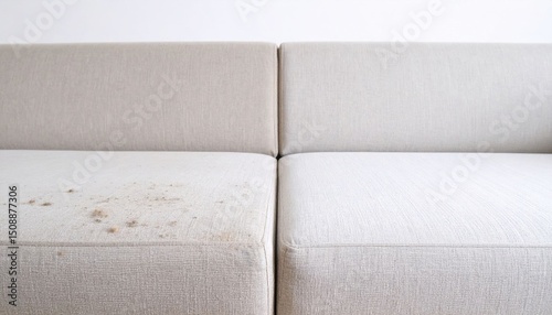 Light Beige Sofa With Food Stain