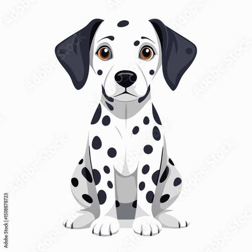 Dalmatian Puppy Clipart – Friendly and Fun Dog Vector