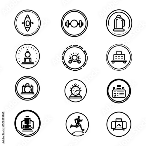 インターフェースと分析アイコン｜Interface and Analysis Icon Set