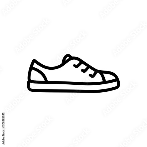 Canvas sneakers for summer wardrobe in minimalistic design  