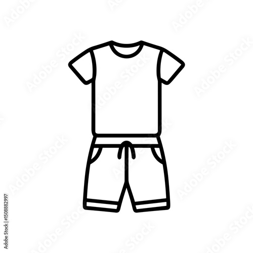 Casual t-shirt and shorts outfit for summer wardrobe preparation  
