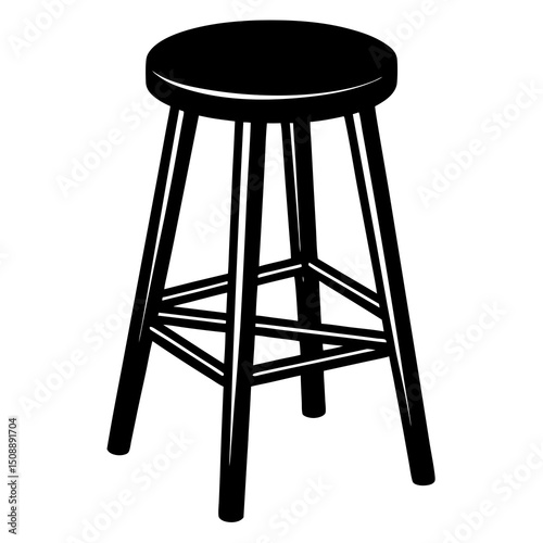 wooden chair isolated
