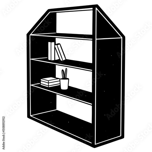 wardrobe with shelves