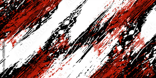black white and red grunge texture background. eps 10