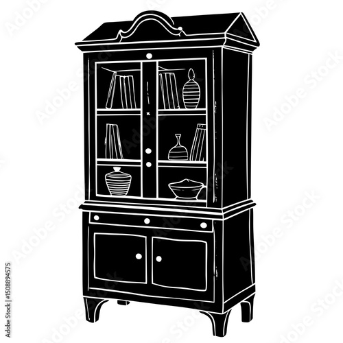 old wooden cabinet