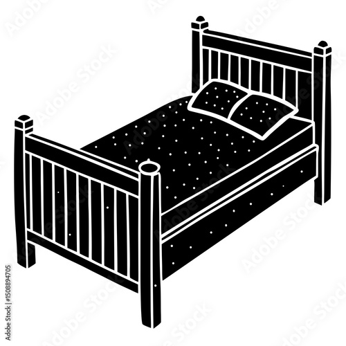 bed in a bedroom