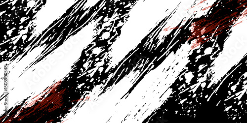 black white and red grunge texture background. eps 10