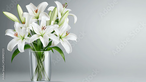 bouquet of white tulips