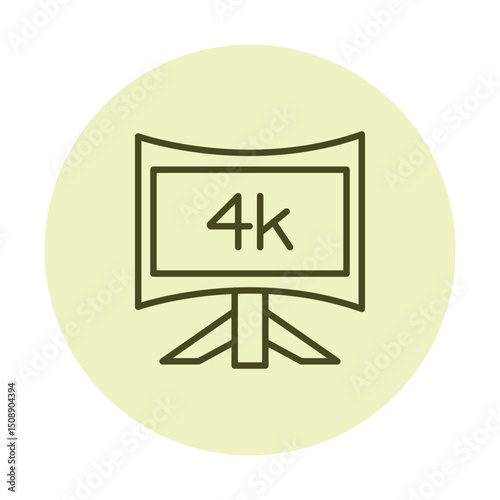 4k Monitor pentaglow , vector, pixel perfect, illustrator file 
