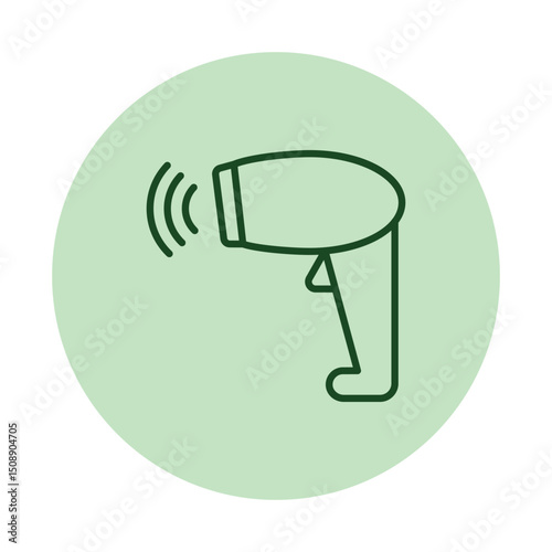 Barcode Scanner pentaglow , vector, pixel perfect, illustrator file 
