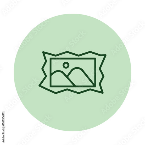 Digital Photo Frame pentaglow , vector, pixel perfect, illustrator file 
