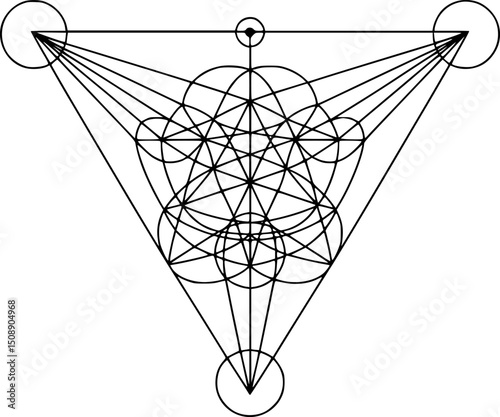 Geometric sacred geometry with lines and circles