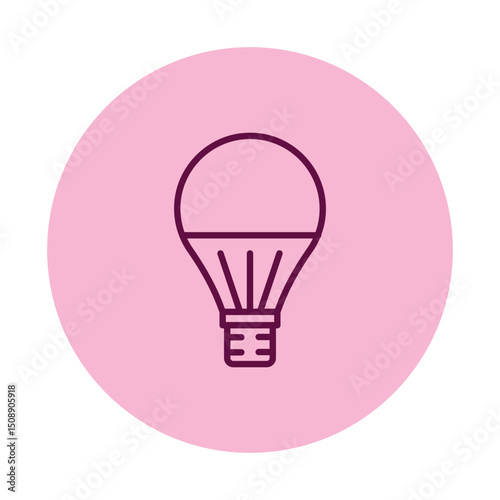 Led Bulb pentaglow , vector, pixel perfect, illustrator file 
