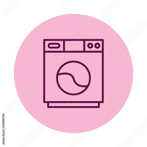 Washing Machine pentaglow , vector, pixel perfect, illustrator file 
