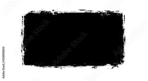 White Grunge Rectangular Frame