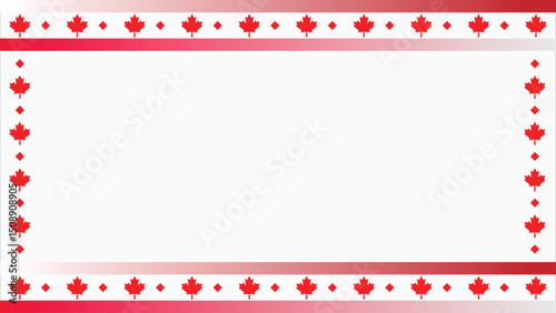 happy canada day background copy space area with maple leaf symbolizing patriotism. perfect for canadian holiday events and promoting national pride