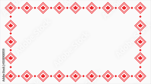 happy canada day background copy space area with maple leaf symbolizing patriotism. perfect for canadian holiday events and promoting national pride