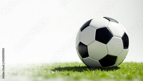Classic football, pristine condition, white backdrop , studio shot, training