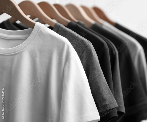 Shirts on Hangers created with Generative AI Technology, ai, generative