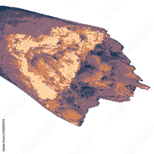 Broken log pixel art