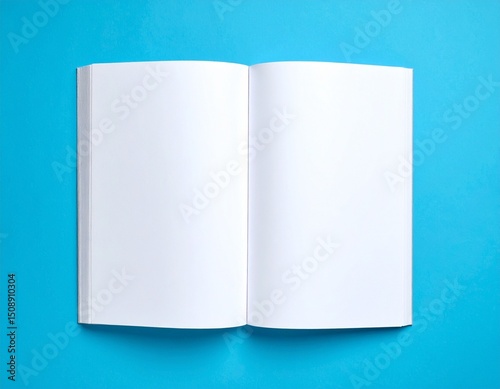 blank open book