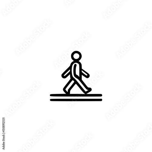 Vector icon of medical walker