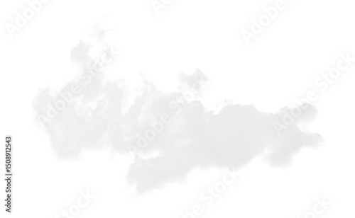 Realistic Isolated White Cloud