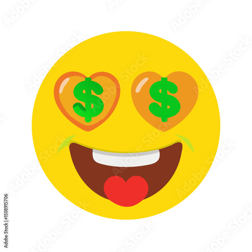 Money Eyes Emoticon
