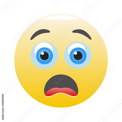 Shocked Surprised Emoji
Aghast Open-Mouth Smiley