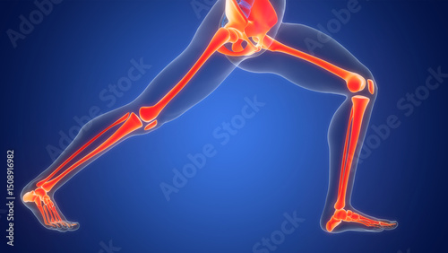 Human Skeleton System Lower Limb Bone Joints Anatomy