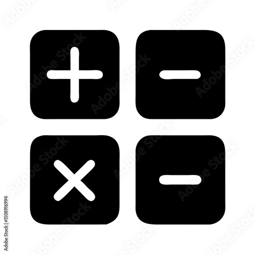 Basic Math Operations Icons

