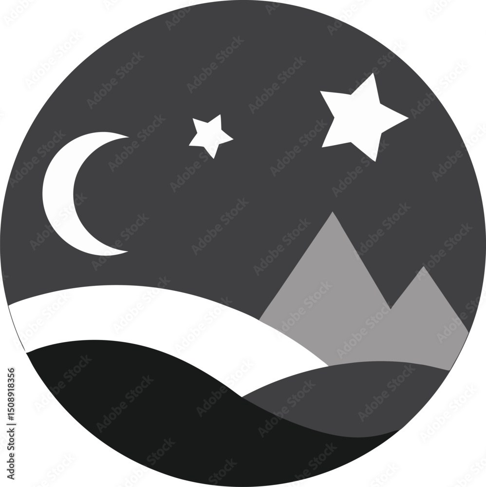 Obraz premium black cat on the moon